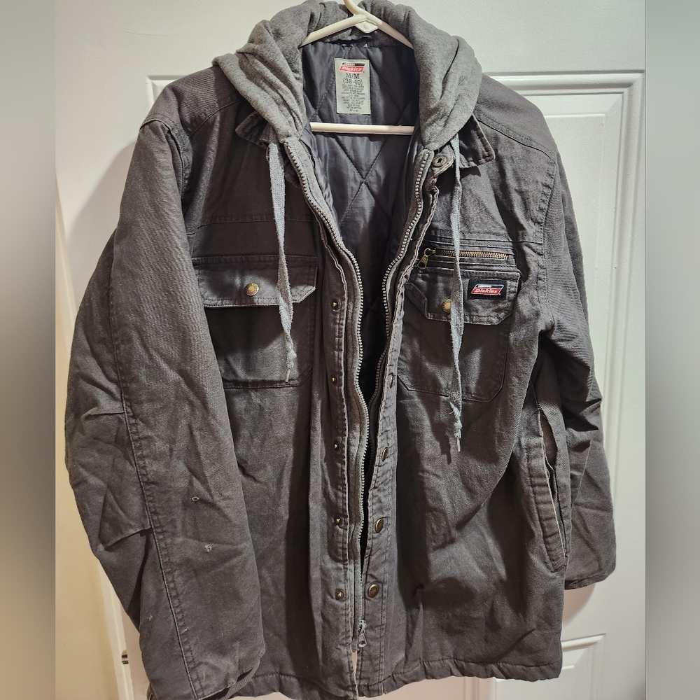 Men's Gray Hooded Jacket